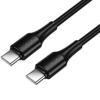 USB-C Data and Charging Cable - USB-C HOCO X120, 60W, 1m, Black