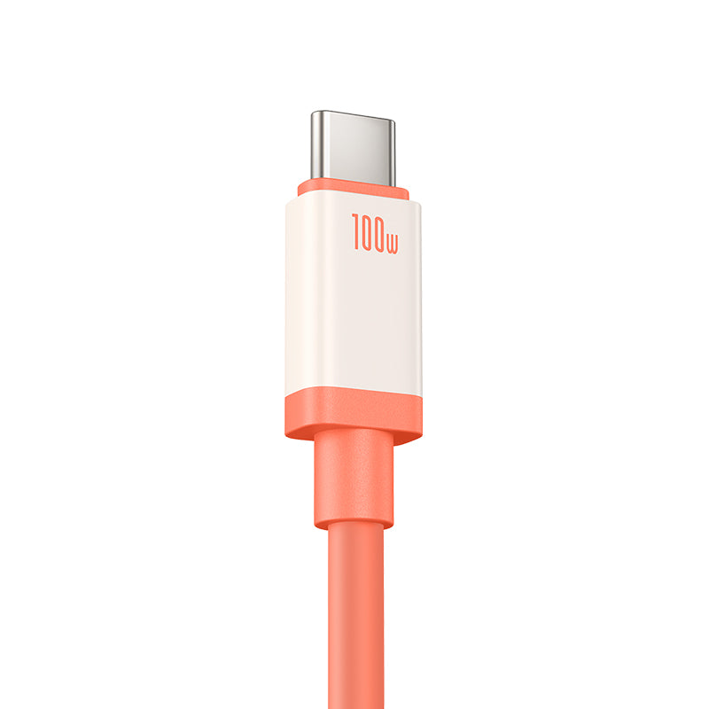 Dátový a nabíjací kábel USB-A - USB-C Baseus Zero Degree Series, 100W, 2m, Červený