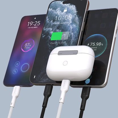 Dátový a nabíjací kábel USB-C - USB-C Dudao L9C, 65W, 1m, Biela