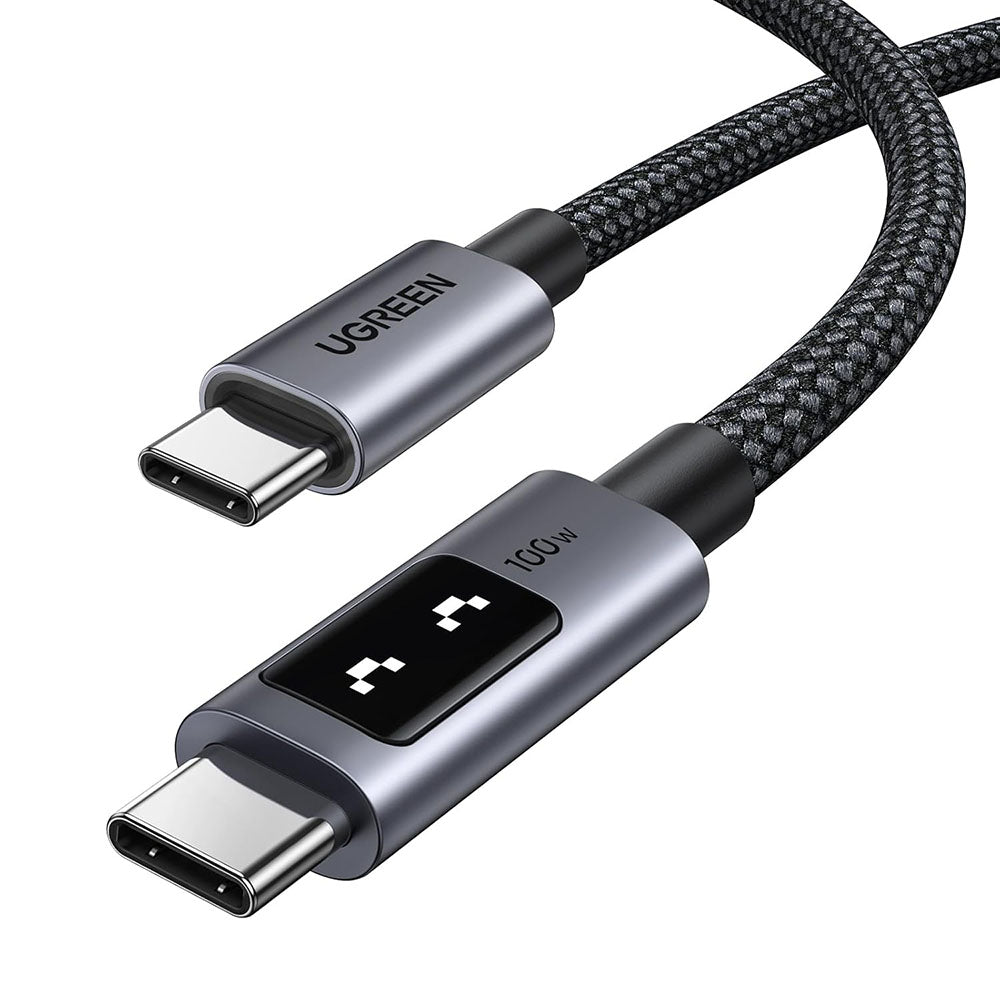 Dátový a nabíjací kábel USB-C - USB-C UGREEN L509, 100W, 0.5m, Sivý