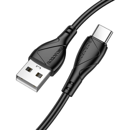 Dátový a nabíjací kábel USB-A - USB-C Borofone BX121 Energy, 18W, 1m, čierny
