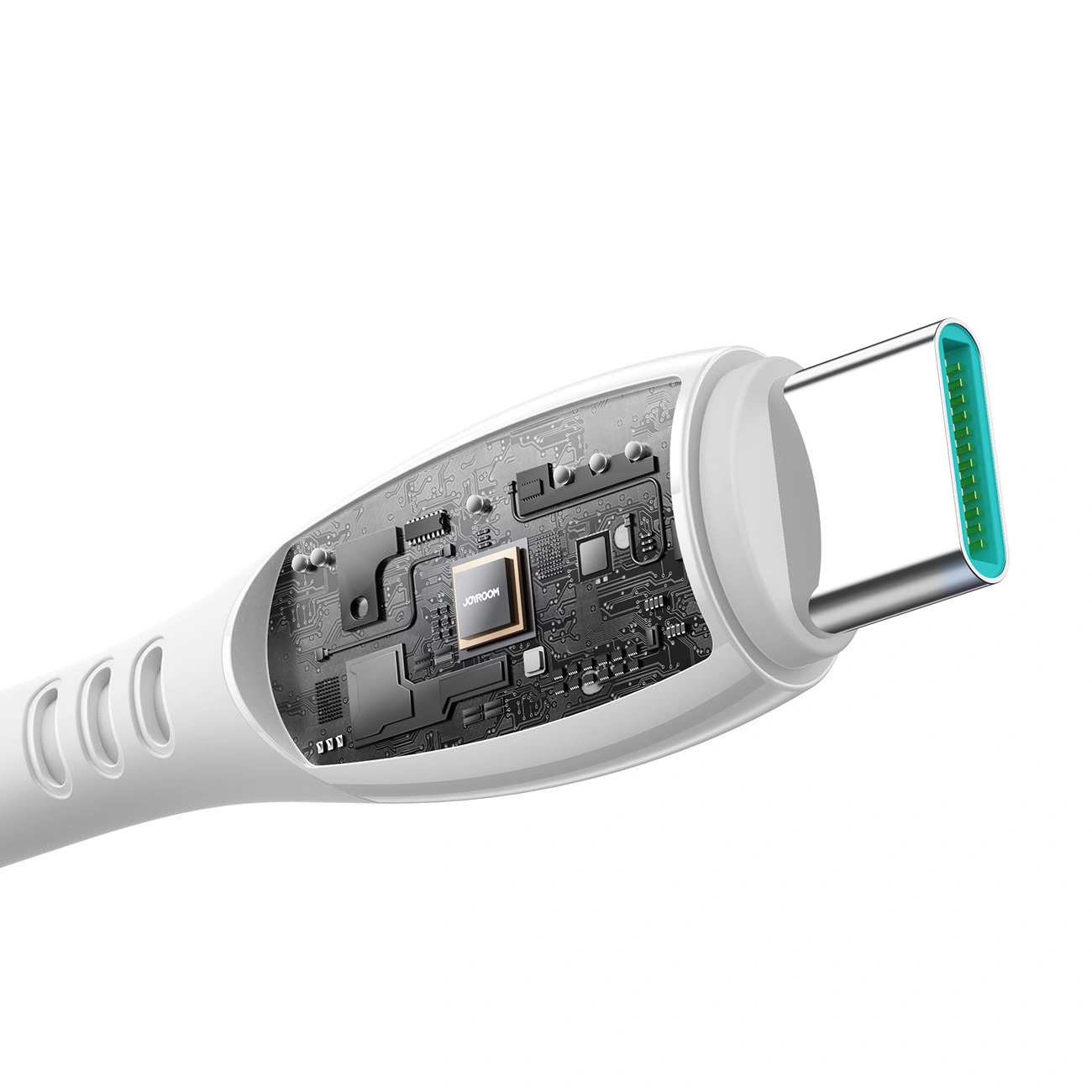 Dátový a nabíjací kábel USB-C - USB-C Joyroom S-A59 Vibrant, 60W, 1.2m, Biela