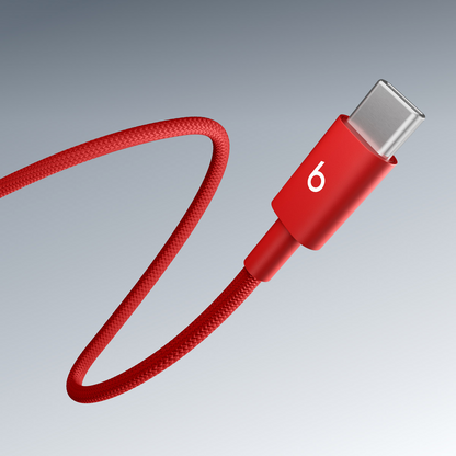 Dátový a nabíjací kábel USB-C - USB-C Beats, 1,5 m, červený MDGF4ZM/A