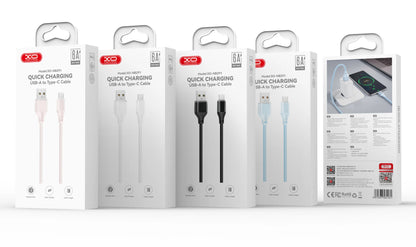 Dátový a nabíjací kábel USB-A - Lightning XO Design NB291, 18W, 1m, Modrý