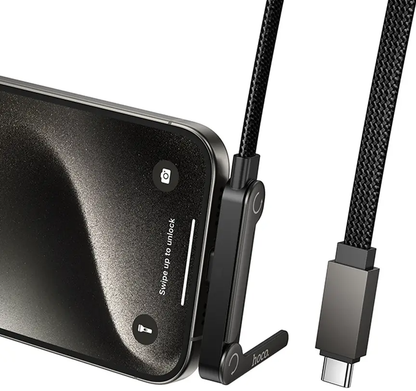 Dátový a nabíjací kábel USB-C - USB-C HOCO U150 Exquisite, 60W, 1,2m, čierny