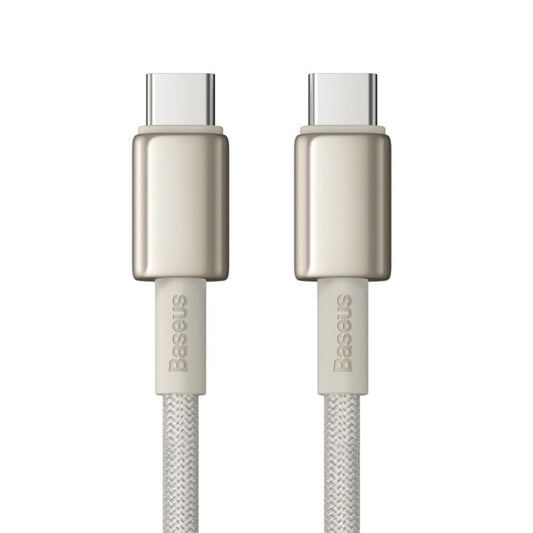 Dátový a nabíjací kábel USB-C - USB-C Baseus Tungsten Gold, 100W, 1m, Zlatý P10319800G21-00
