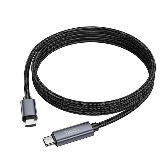 Dátový a nabíjací kábel USB-C - USB-C HOCO Display X112, 60W, 1m, čierny