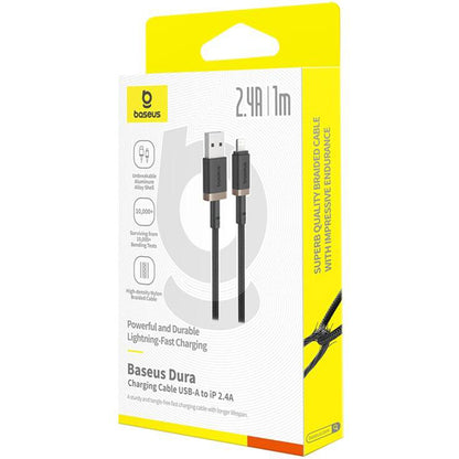 Dátový a nabíjací kábel USB-A - Lightning Baseus Dura Series, 18W, 1m, Zlatý P10377801U01-00