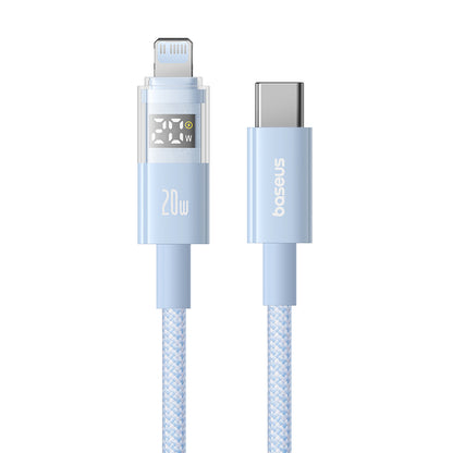 Dátový a nabíjací kábel USB-C - USB-C Baseus Display 2, 100W, 1m, Modrý P10382702311-00