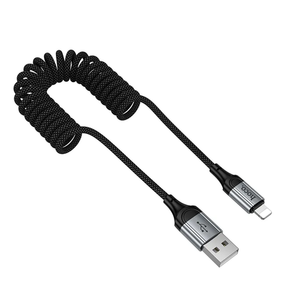 Dátový a nabíjací kábel USB-A - Lightning HOCO X121, 27W, 1.5m, čierny