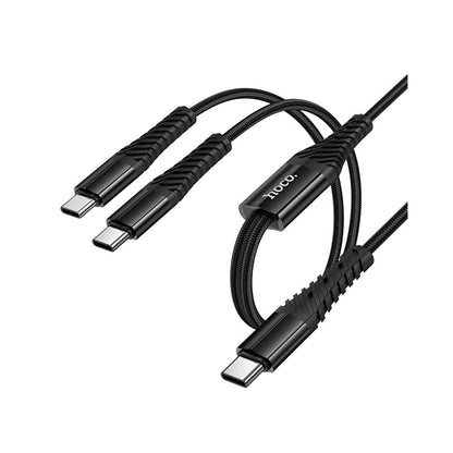 USB-C nabíjací kábel - 2 x USB-C HOCO X123, 10W, 1m, čierny