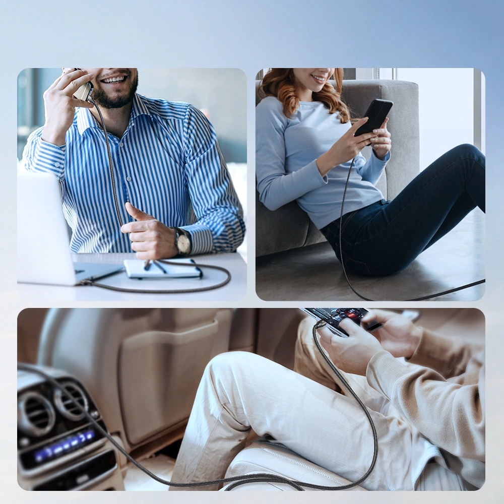 Dátový a nabíjací kábel USB-A - USB-C Joyroom S-A25 Light-Speed, 100W, 1.2m, čierny