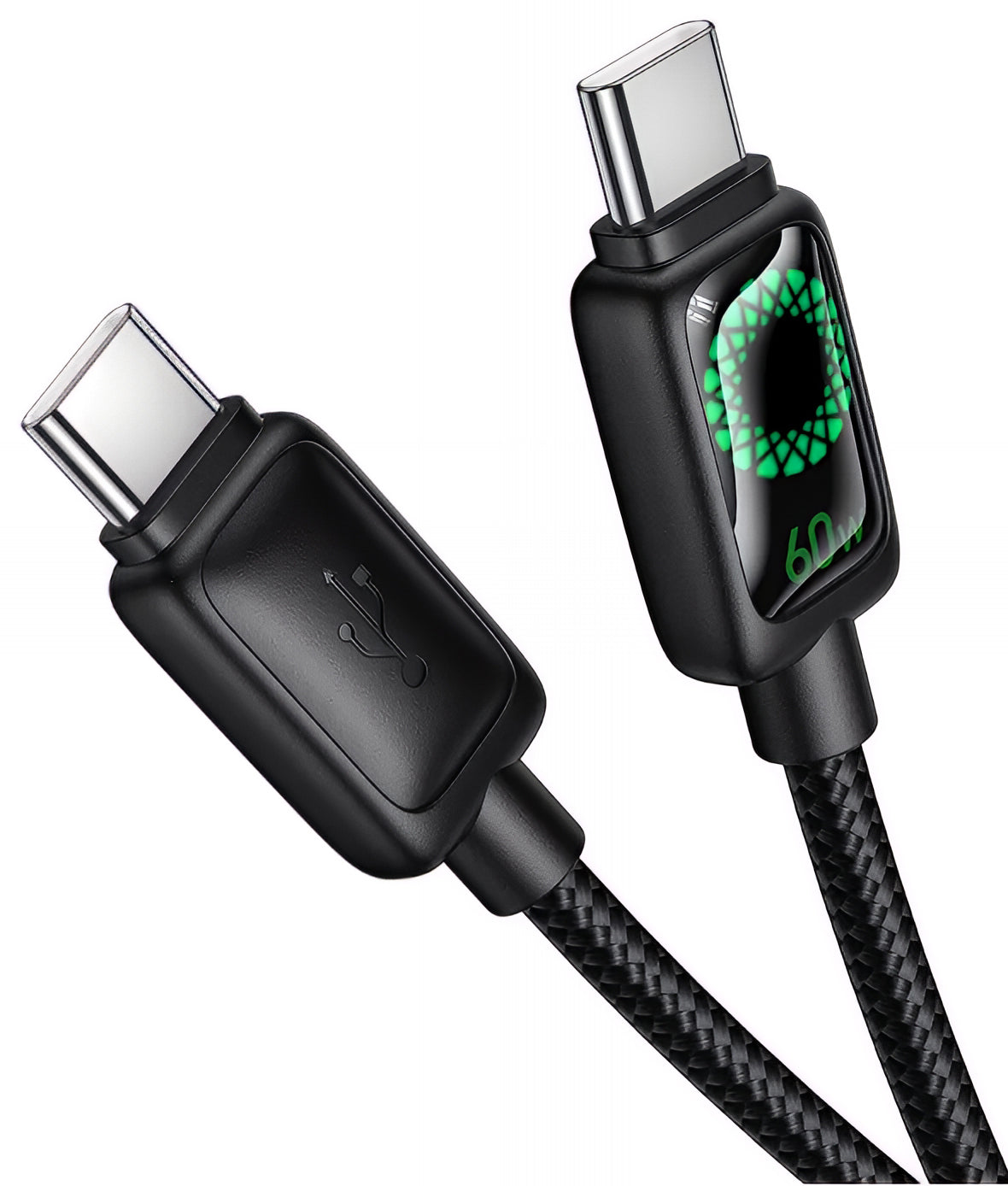 Dátový a nabíjací kábel USB-C - USB-C HOCO U146, 60W, 1.2m, čierny