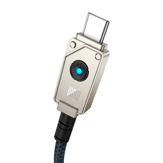 Dátový a nabíjací kábel USB-C - USB-C Baseus Unbreakable, 100W, 2m, Biely P10355800221-01