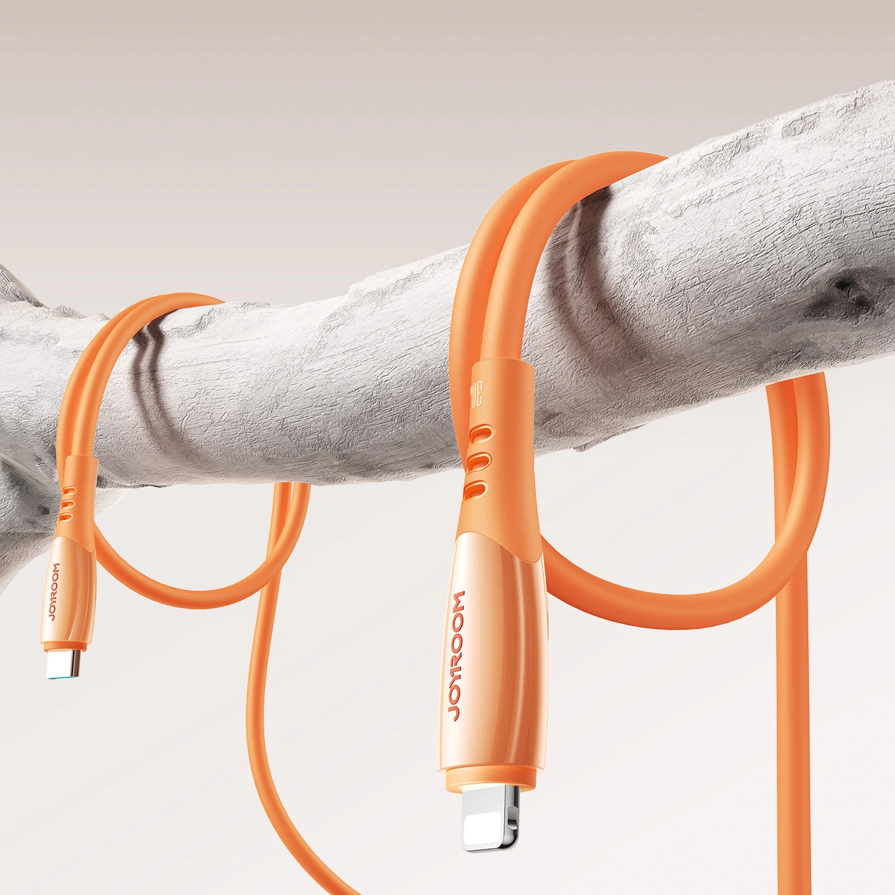 Dátový a nabíjací kábel USB-C - Lightning Joyroom S-A59 Vibrant, 30W, 1.2m, Oranžový