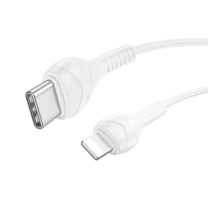 Dátový a nabíjací kábel USB-C - Lightning HOCO X37, 27W, 1m, Biely