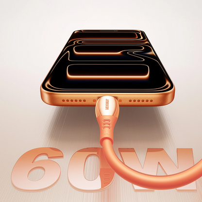 Dátový a nabíjací kábel USB-C - USB-C Joyroom S-A59 Vibrant, 60W, 1.2m, Oranžový