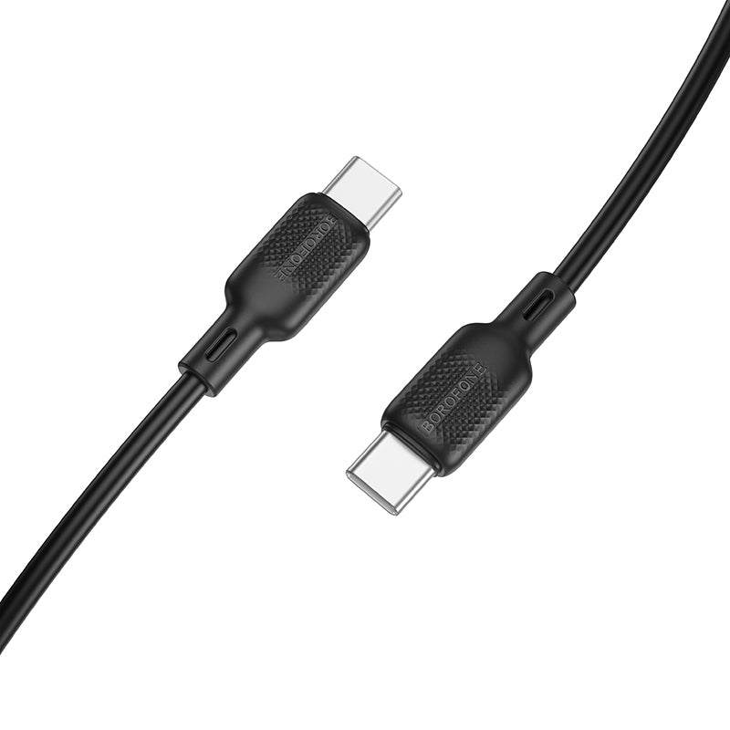 USB-C dátový a nabíjací kábel - USB-C Borofone BX113 Lenny, 60W, 1m, čierny