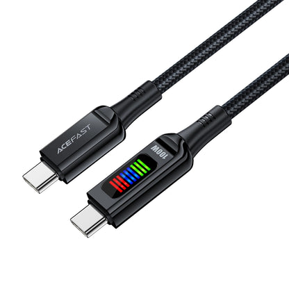 Dátový a nabíjací kábel USB-C - USB-C Acefast C7-03, 100W, 1.2m, čierny