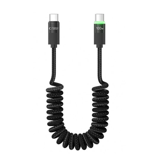 Dátový a nabíjací kábel USB-C - USB-C Tech-Protect UB20T Ultraboost, 100W, 1.8m, Čierny
