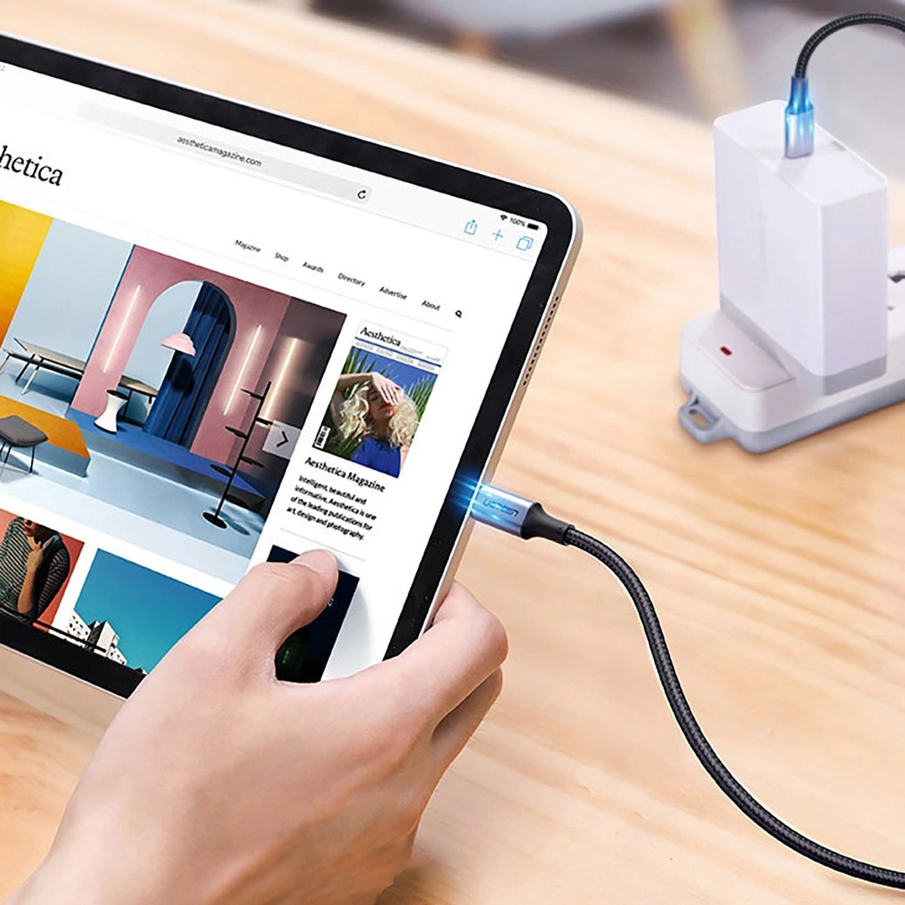 Dátový a nabíjací kábel USB-C - USB-C UGREEN US316, 100W, 1,5m, Sivý