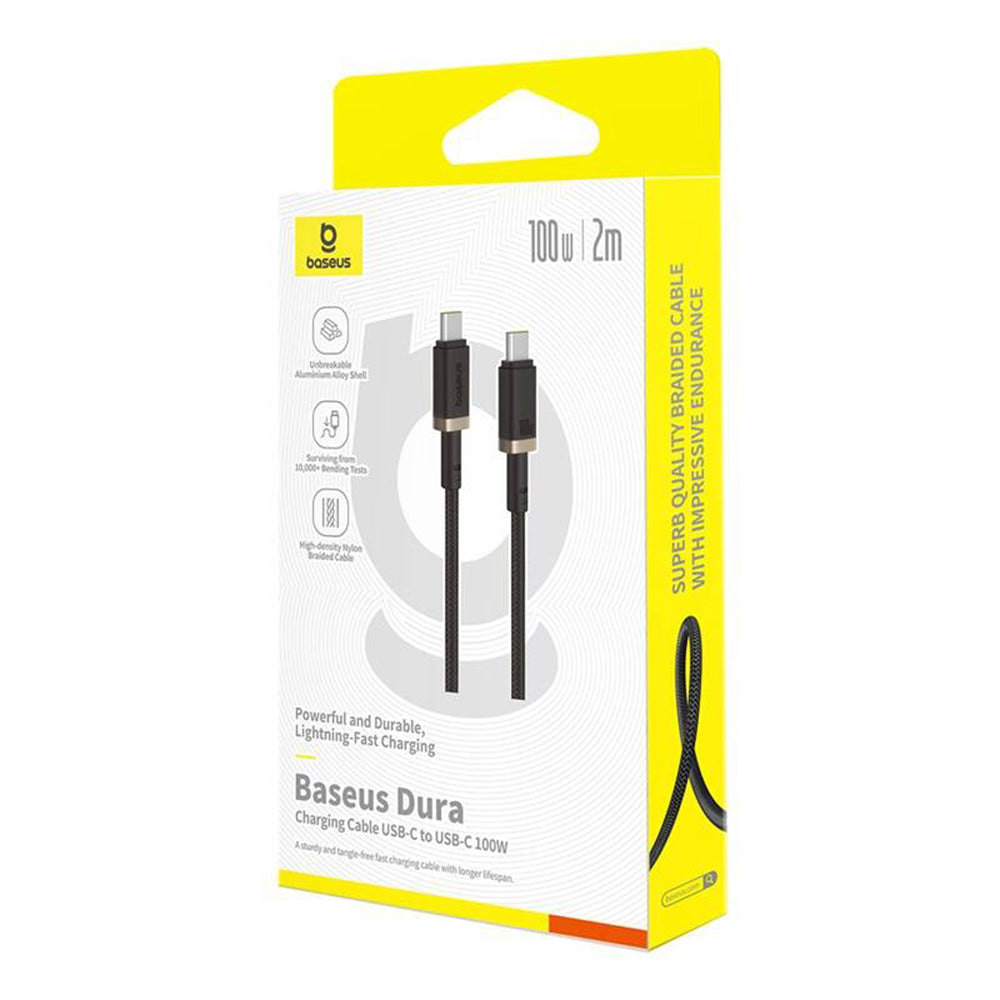 USB-C Data and Charging Cable - USB-C Baseus Dura Series, 100W, 2m, Gold P10377803U01-03