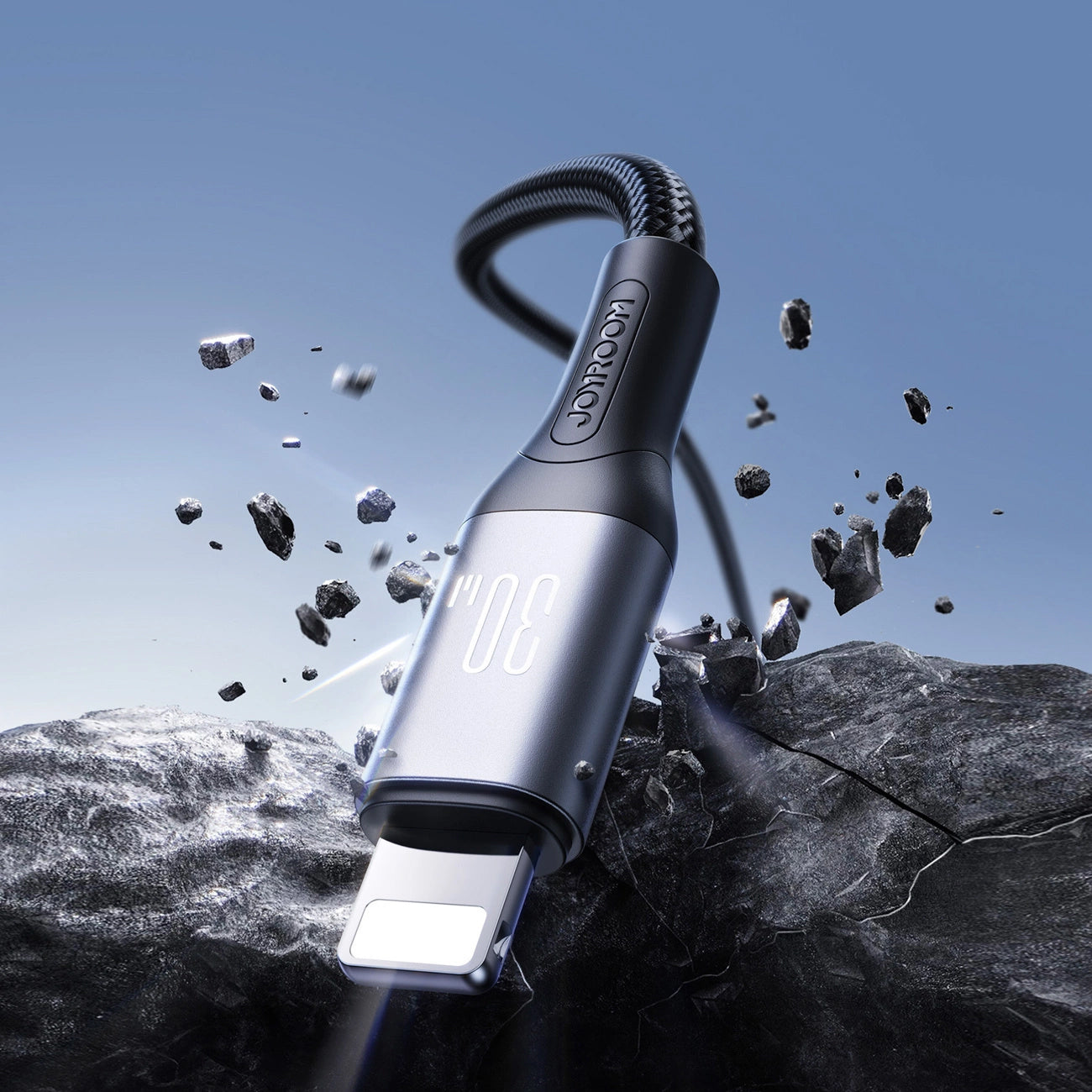 Dátový a nabíjací kábel USB-C - Lightning Joyroom S-A28 Flash, 30W, 1m, čierny