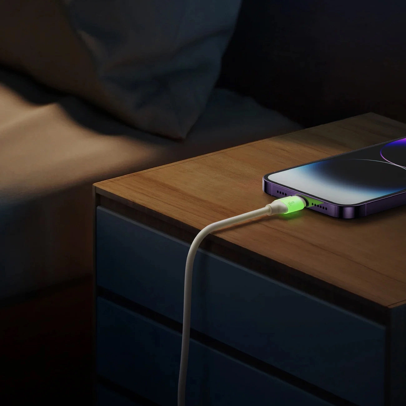 Dátový a nabíjací kábel USB-C - Lightning Joyroom S-A53, 30W, 2m, Béžový