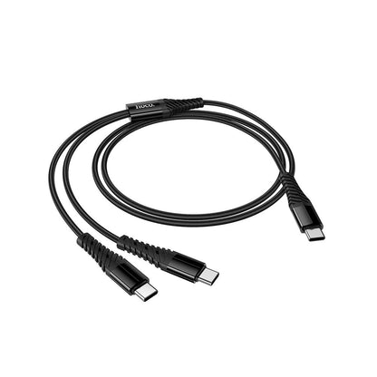 USB-C nabíjací kábel - 2 x USB-C HOCO X123, 10W, 1m, čierny