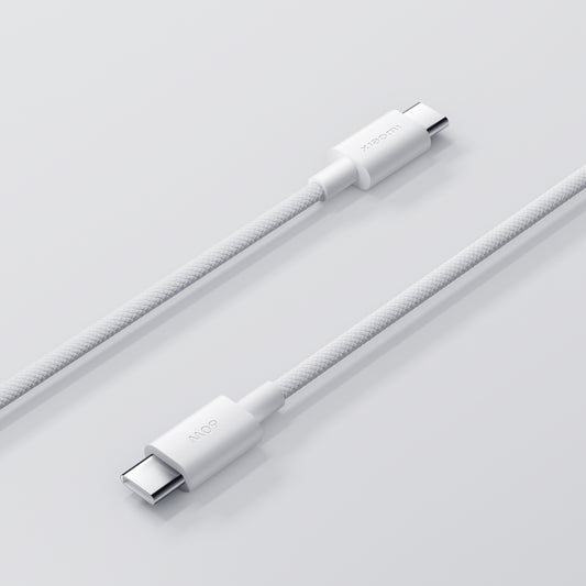 Dátový a nabíjací kábel USB-C - USB-C Xiaomi, 60W, 1m, Biely BHR0878GL