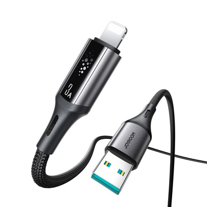 Dátový a nabíjací kábel USB-A - Lightning Joyroom S-A60 StarTalk, 18W, 1.2m, čierny