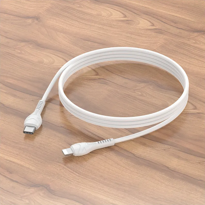 Dátový a nabíjací kábel USB-C - Lightning HOCO X37, 27W, 1m, Biely