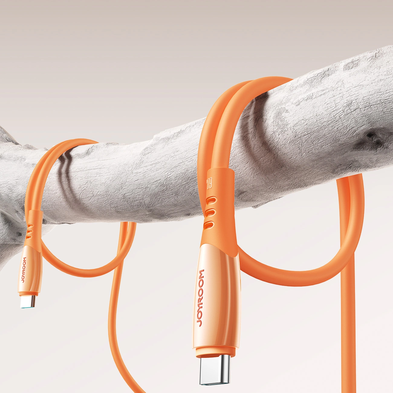 Dátový a nabíjací kábel USB-C - USB-C Joyroom S-A59 Vibrant, 60W, 1.2m, Oranžový