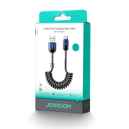 Dátový a nabíjací kábel USB-A - USB-C Joyroom S-A43 Crystal, 60W, 1.5m, čierny