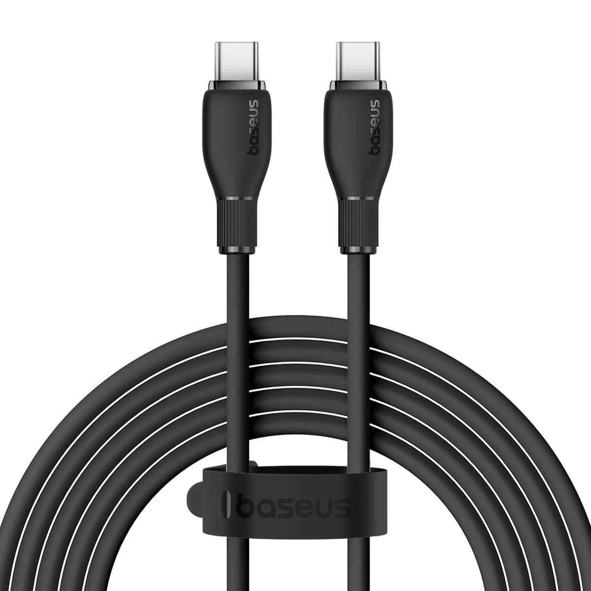 Dátový a nabíjací kábel USB-C - USB-C Baseus Pudding, 100W, 2m, Čierny P10355702111-01