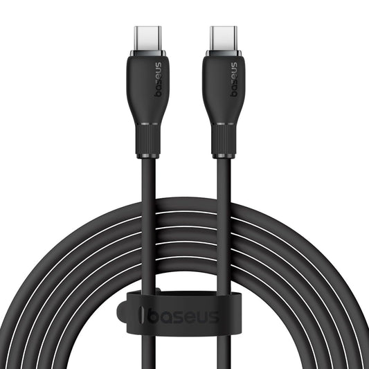 Dátový a nabíjací kábel USB-C - USB-C Baseus Pudding, 100W, 2m, Čierny P10355702111-01