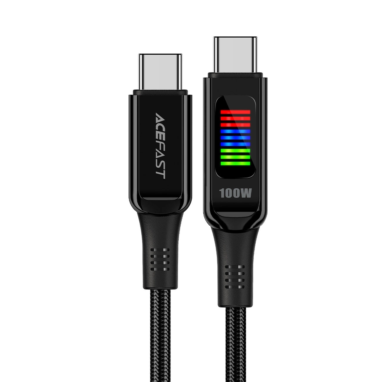 Dátový a nabíjací kábel USB-C - USB-C Acefast C7-03, 100W, 1.2m, čierny