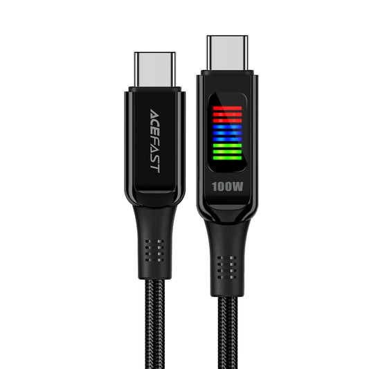 USB-C Data and Charging Cable - USB-C Acefast C7-03, 100W, 1.2m, Black
