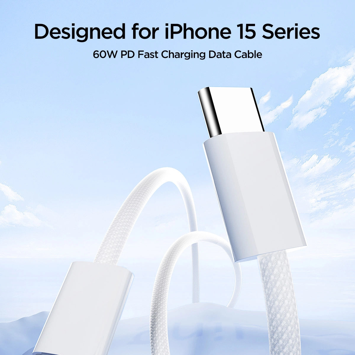 Dátový a nabíjací kábel USB-C - USB-C Joyroom S-A45, 60 W, 1 m, biely 