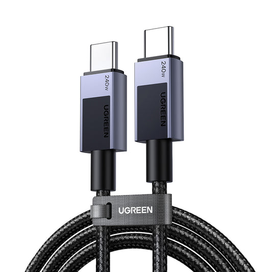 Dátový a nabíjací kábel USB-C - USB-C UGREEN L513, 240W, 2m, čierny