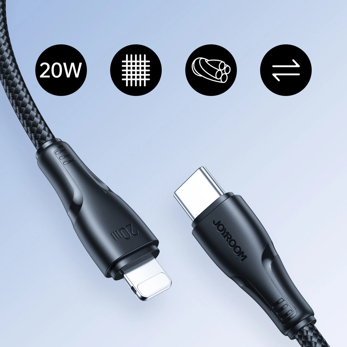 Dátový a nabíjací kábel USB-C - Lightning Joyroom S-A11, 20W, 1.2m, čierny