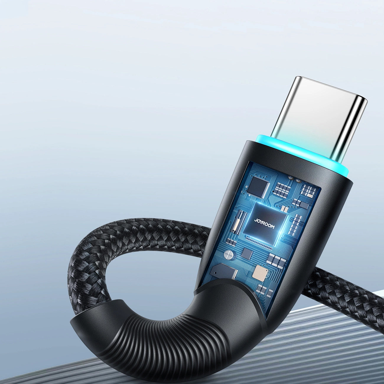 Dátový a nabíjací kábel USB-A - USB-C Joyroom S-A32, 100W, 1m, čierny