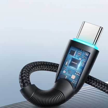 Dátový a nabíjací kábel USB-A - USB-C Joyroom S-A32, 100W, 1m, čierny