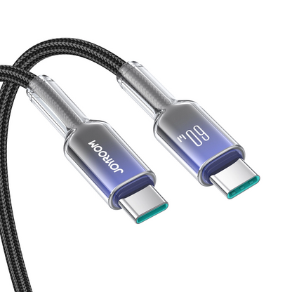 Dátový a nabíjací kábel USB-C - USB-C Joyroom S-A42, 60W, 1.2m, čierny