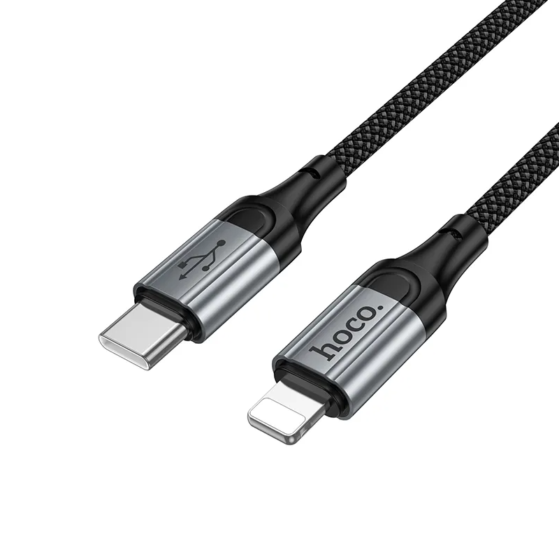 Dátový a nabíjací kábel USB-C - Lightning HOCO X121, 27W, 1,5m, čierny