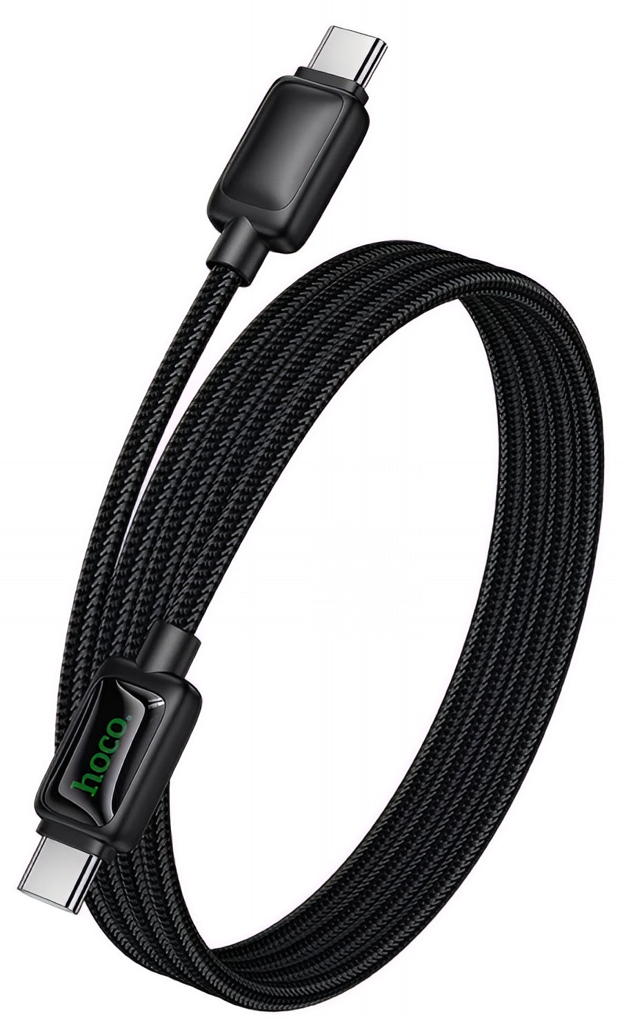 Dátový a nabíjací kábel USB-C - USB-C HOCO U146, 60W, 1.2m, čierny