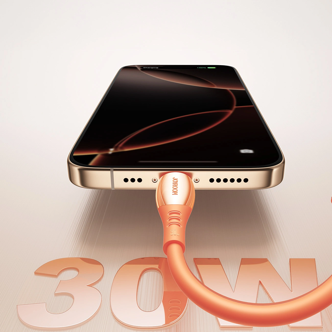 Dátový a nabíjací kábel USB-C - Lightning Joyroom S-A59 Vibrant, 30W, 1.2m, Oranžový