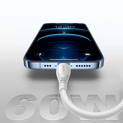 Dátový a nabíjací kábel USB-C - USB-C Joyroom S-A59 Vibrant, 60W, 1.2m, Biela