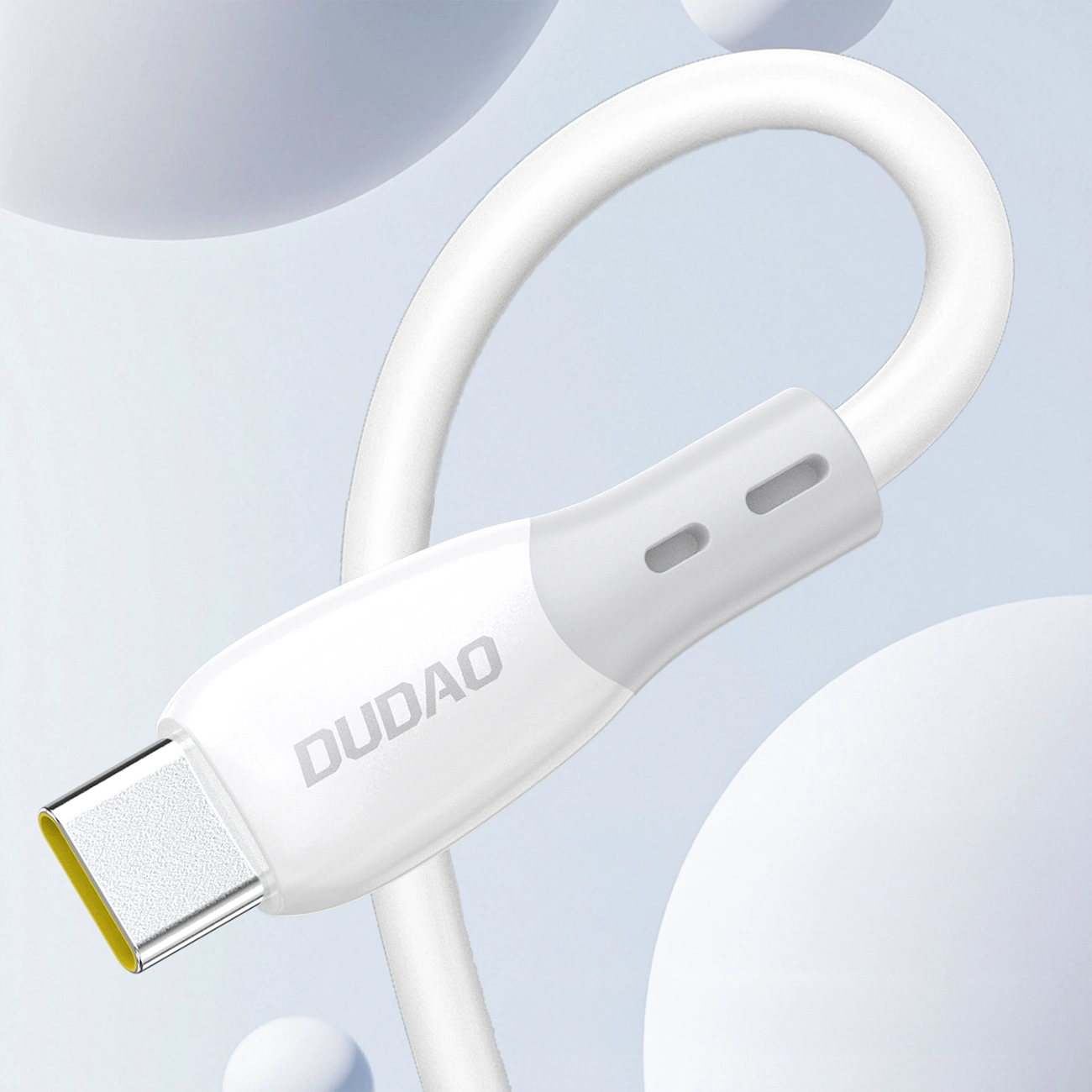 Dátový a nabíjací kábel USB-C - USB-C Dudao L25SC, 60W, 2m, Biela