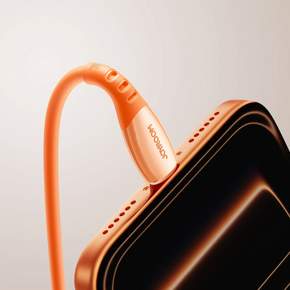 Dátový a nabíjací kábel USB-C - USB-C Joyroom S-A59 Vibrant, 60W, 1.2m, Oranžový